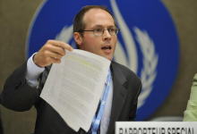 De Schutter zu Beginn seiner Amtszeit (UN Photo/J.M. Ferre)
