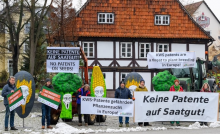 Protest gegen KWS-Patente im Dezember 2022 (Foto: Falk Heller)